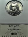 10 zł złotych 1974 Marceli Nowotko MENNICZY MS65