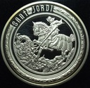 Andora 10 dinarów diners 2010 Święty Jerzy Sant Jordi Święci SREBRO
