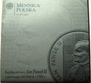REPLIKA 200000 zł 1989 Jan Paweł II KRATKA Mennica SREBRO