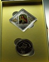 Zestaw Komunijny Niue 2 dolary 2014 Pamiątka Komunii SREBRO + medal
