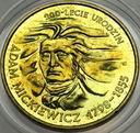2 zł złote 1998 Adam Mickiewicz