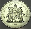 Francja 50 franków francs 1976 Herkules SREBRO