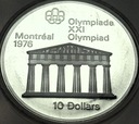 Kanada 10 Dolarów SREBRO 1974 Montreal SREBRO