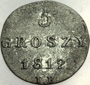 5 gr groszy 1812 Księstwo Warszawskie SREBRO