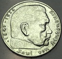 Niemcy 2 marki Reichsmark 1939 Hindenburg SREBRO