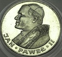 100 zł 1986 Jan Paweł II stempel ZWYKŁY SREBRO RZADKA