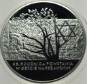 20 zł złotych 2008 Getto 65 rocznica Powstania w Getcie Warszawskim SREBRO