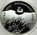10 zł złotych 2005 NSZZ Solidarność 1980 2005 SREBRO