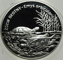 20 zł złotych 2002 Żółw Błotny SREBRO