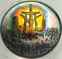 100000 zł złotych 1990 Solidarność TYP A SREBRO PIĘKNA PATYNA