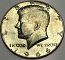 USA 1/2 Dolara 1966 Half Dollar Liberty JFK John F Kennedy SREBRO