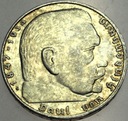 Niemcy 2 marki Reichsmark 1938 G Hindenburg SREBRO