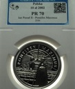 10 zł złotych 2002 Jan Paweł II Pontifex Maximus SREBRO PR 70