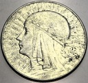 5 zł złotych 1934 Głowa Kobiety Polonia SREBRO