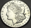 USA 1 dolar 1921 Morgan Dollar SREBRO