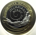10 zł złotych 2004 Ateny Igrzyska dyskobol platerowana złotem SREBRO