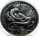 20 zł złotych 2009 Jaszczurka Zielona SREBRO