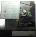 medal 2010 SALAMANDRA PLAMISTA Symbole Przyrody Zwierzęta Mennica SREBRO