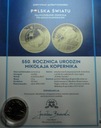 medal Polska Światu 550 rocznica urodzin Mikołaja Kopernika