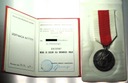 Medal Za Zasługi dla Obronności Kraju SREBRNY + legitymacja