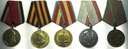 Rosja zestaw 5 x medal odznaczenie ZSRR CCCP