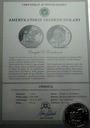 USA 1 dolar Dollar 1971 Eisenhower LUSTRO PROOF SREBRO