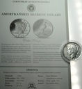 USA 1 dolar 1922 Peace Dollar Dolar Pokoju SREBRO