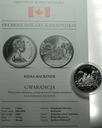 Kanada 1 dolar 1989 Rzeka MAckenzie Srebrne Dolary Kanadyjskie SREBRO