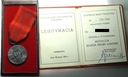 Medal 30-lecia Polski Ludowej XXX Walka Praca Socjalizm + legitymacja 1974