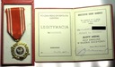 ZŁOTY Medal Siły Zbrojne W Służbie Ojczyzny XX + legitymacja 1968