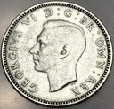 Anglia UK 1 szyling shilling 1939 Jerzy VI George VI SREBRO