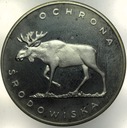 100 zł złotych 1978 Łoś Ochrona Środowiska SREBRO