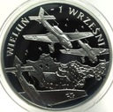 10 zł złotych 2009 Wieluń 1 września 1939 SREBRO