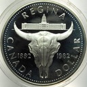 Kanada 1 dolar 1982 Regina Srebrne Dolary Kanadyjskie SREBRO