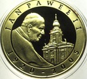10 zł złotych 2005 Jan Paweł II platerowana złotem SREBRO