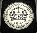Australia 1 korona 1937 Jerzy VI SREBRO