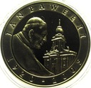 10 zł złotych 2005 Jan Paweł II platerowana złotem SREBRO