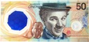 PWPW Banknot testowy Guardian Cinema Charlie CHAPLIN