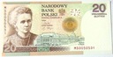 20 zł złotych 2011 Maria Skłodowska-Curie banknot kolekcjonerski (1)