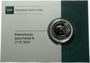 10 zł złotych 2014 Kanonizacja Jana Pawła II SREBRO