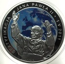 20 zł złotych 2011 Beatyfikacja Jana Pawła II SREBRO