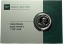10 zł złotych 2014 Kanonizacja Jana Pawła II SREBRO