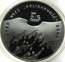 10 zł złotych 2005 NSZZ Solidarność 1980 2005 SREBRO