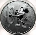 Niue 2 dolary 2017 Mickey Mouse Myszka Miki Disney 1 oz SREBRO