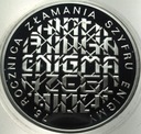 10 zł złotych 2007 ENIGMA 75 rocznica złamania szyfru Enigmy SREBRO