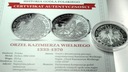 Orzeł Kazimierza Wielkiego 1333-1370 Historia Godła Polskiego SREBRO