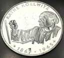 Niemcy 10 marek mark 1992 G Kathe Kollwitz SREBRO