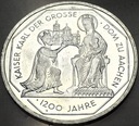 Niemcy 10 marek mark 2000 G Karl der Grosse Karol Wielki SREBRO