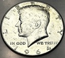 USA 1/2 Dolara 1964 Half Dollar Liberty JFK John F Kennedy SREBRO