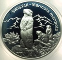 20 zł złotych 2006 Świstak Zwierzęta Świata SREBRO
